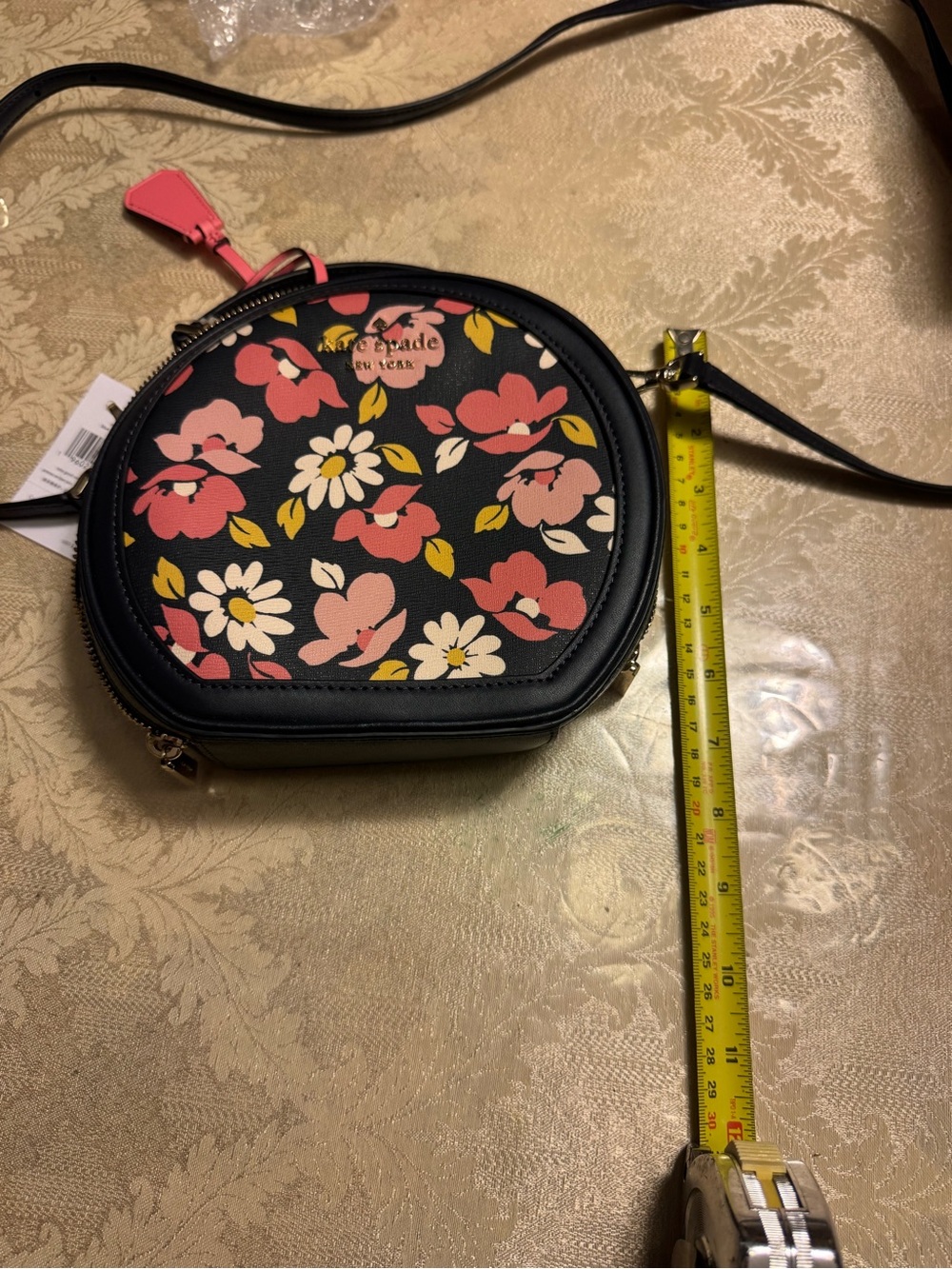 NWT Kate Spade Traveler Road Trip Floral Leather Canteen Crossbody Bag